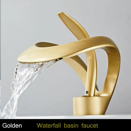 Modern Creative Brass Waterfall Design Faucet