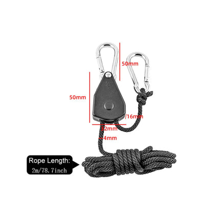 Camp Anywhere Adjustable Ratchet Tent Stabilizer Pulley Hanger