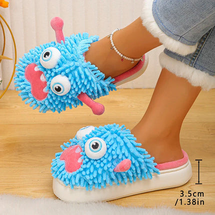 Silly Monster Plush Slippers