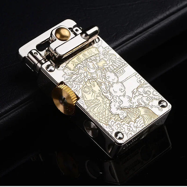 Ottonara Hand-Engraved Vintage Brass Windproof Lighter