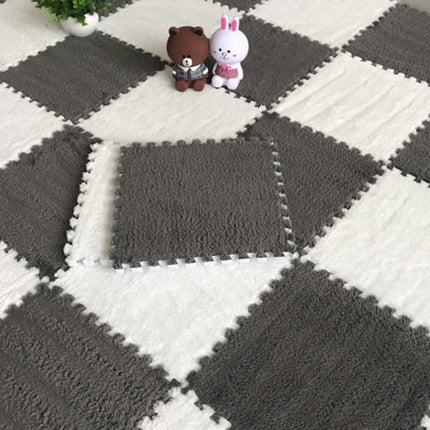 DIY Winter Plush Puzzle Mat