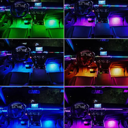 Bluetooth RGB Symphony Car Ambient Light Kit
