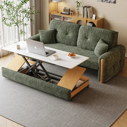 Modular Space-Saving Integrated Table Sofa Bed