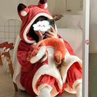 Fox pajamas pants / S(152-160cm)