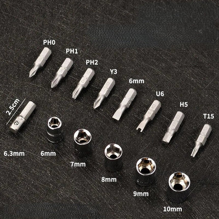 Modular Head Ratchet Screwdriver Tool Set