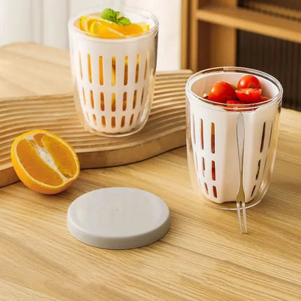 Long Lasting Portable Drain Fruit Cup