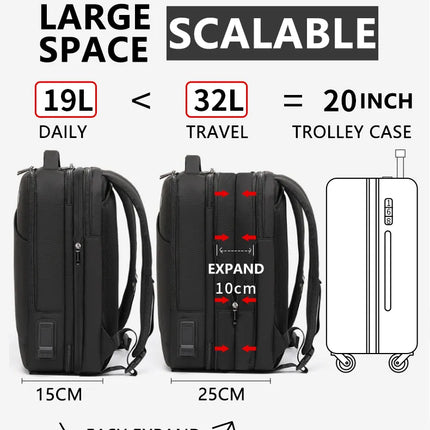 Business Time USB Charging Travel Bag