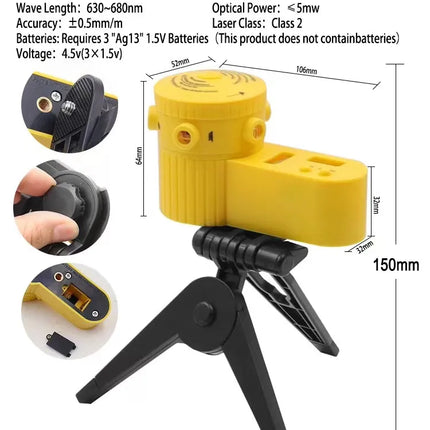DIY Laser Level Ruler Measuring Laser Tool