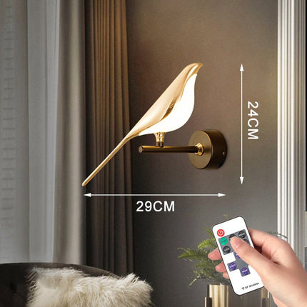 Modern Nordic Wall Bird Lamp