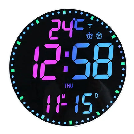 Neon Pulse Smart RGB Multifunctional Wall Clock