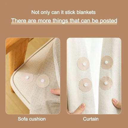 Stay Put Anti-Slip Easy Duvet Cover Snap Clip Set