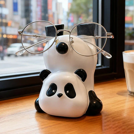 Upside Down Panda Eyeglass Holder