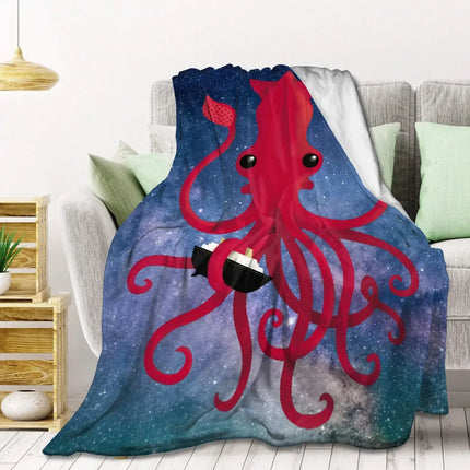 Sea Life Ocean Throw Octopus Blanket