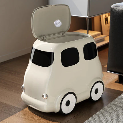 Cartoon Car Kids Ride-On Trash Bin