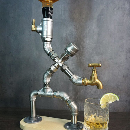 Vintage Human Industrial Pipe Drink Dispenser