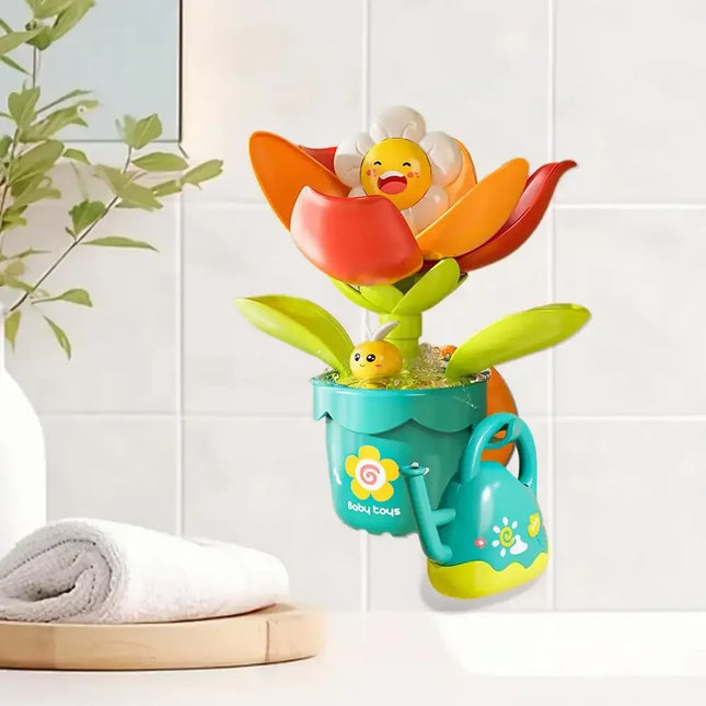 Blooming Flower Waterfall Baby Bath Toy