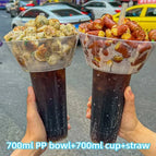 5pcs: 700ml bowl 700ml cup