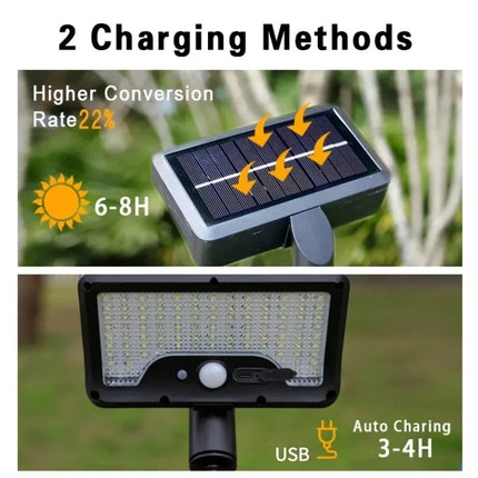 Flexible Tripod Solar Powered Motion Sensor Outdoor Light