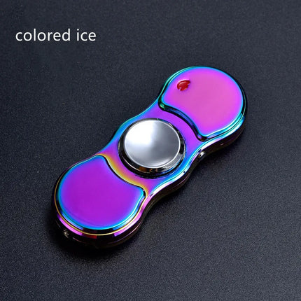 Metal Rechargeable Colorful Light Fidget Spinner Lighter