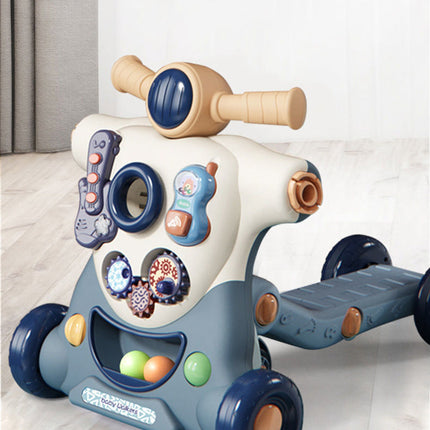 3in1 Anti-Rollover Baby Learning Walker Trolley