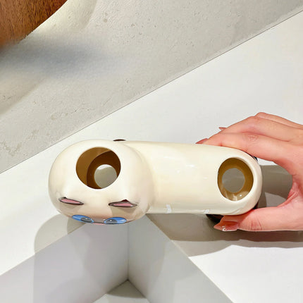 Sassy Cat Ceramic Toothbrush Holder