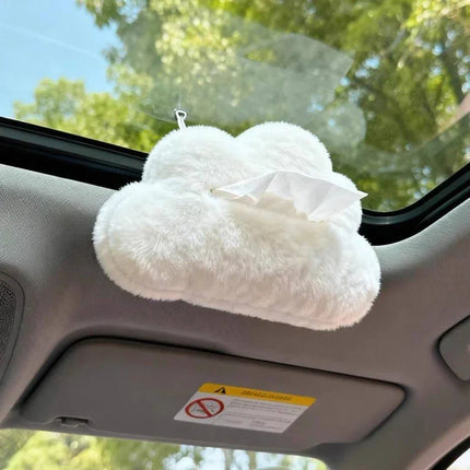 Cloud Shape Hanging Car Tissue Box