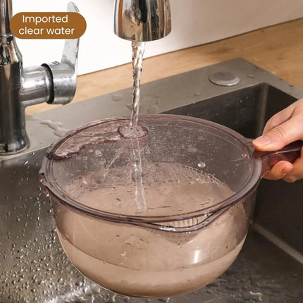 Dual-Layer Spinning Vegetable Washing Strainer