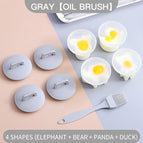 4 Pcs Animal Gray