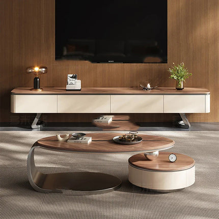 Nordic Leaf Wooden Elegant Coffee Table
