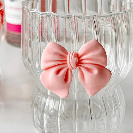 Cute Ribbon Glass Coffee Mug