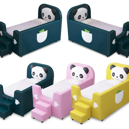 Cute Panda Easy Access Bedside Toddler Bed
