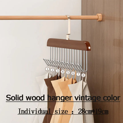 Multi-Hook Space Saver Clothes Organizer Rack