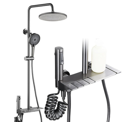 Elegant Piano Style Rainfall Bathroom Shower Set