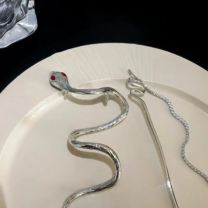 Snake Wrap Long Tassel Chain Hair Pin Clip