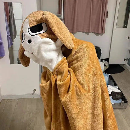 Sleepy Dog Hooded Wearable Blanket