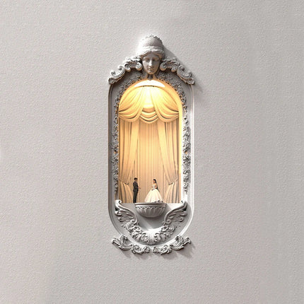Corner Embedded Chic Bridal Scene Night Lamp