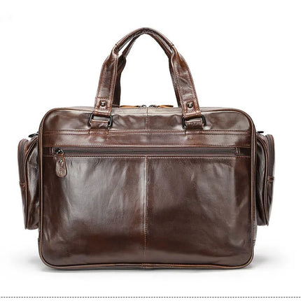 Multifunctional Large Capacity Genuine Leather Vintage Handbag