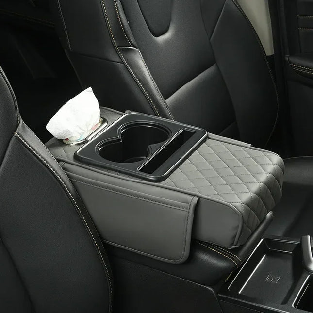 Console Craft Multi-Pocket Car Armrest Pad