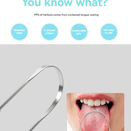 U-shaped Bad Breath Remover Tongue Scraper
