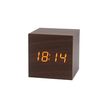 Minimalist Wooden Digital Desktop Alarm Clock