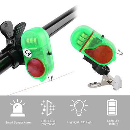 High-Sensitivity LED Night Clip-On Fishing Alarm
