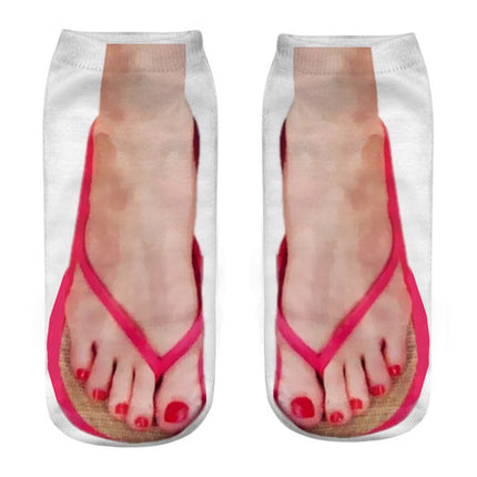 3D Printed Funny Creative Ankle Socks