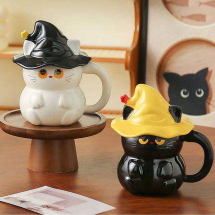 Midnight Witch Cat Mug
