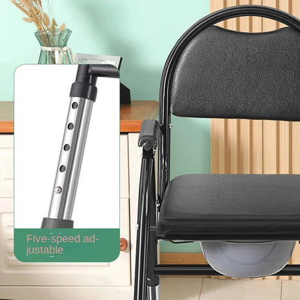 Non-Slip Foldable Elderly Toilet Foldable Seat Chair
