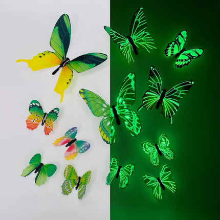 3D Wall Art Magical Luminous Butterfly