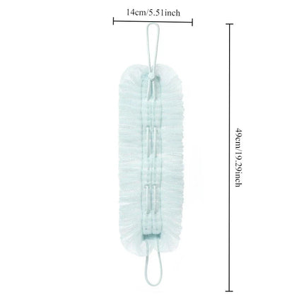 Dual Texture Stretchable Shower Back Scrubber