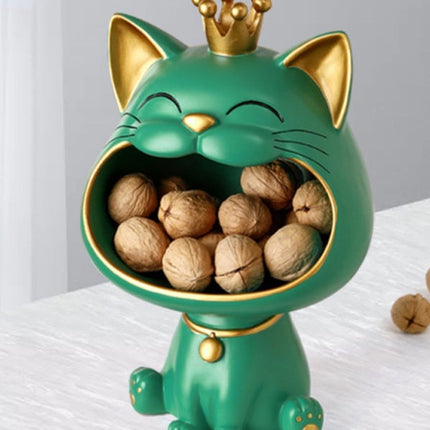 Fortune Kitty Statue Home Storage Box