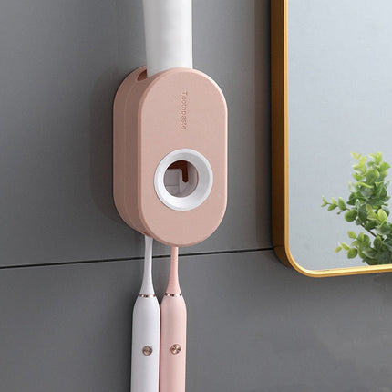 Elegant Wall-Mounted Toothpaste Holder Dispenser