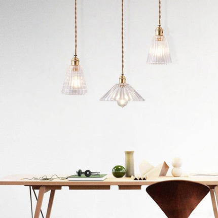 Nordic Brilliance Transparent Glass Pendant Lamp