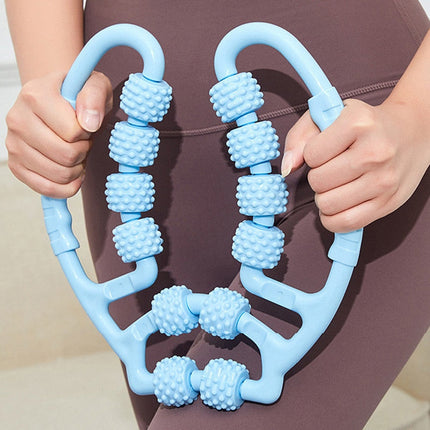 Multi-Wheel Relaxer Leg Clamp Massager